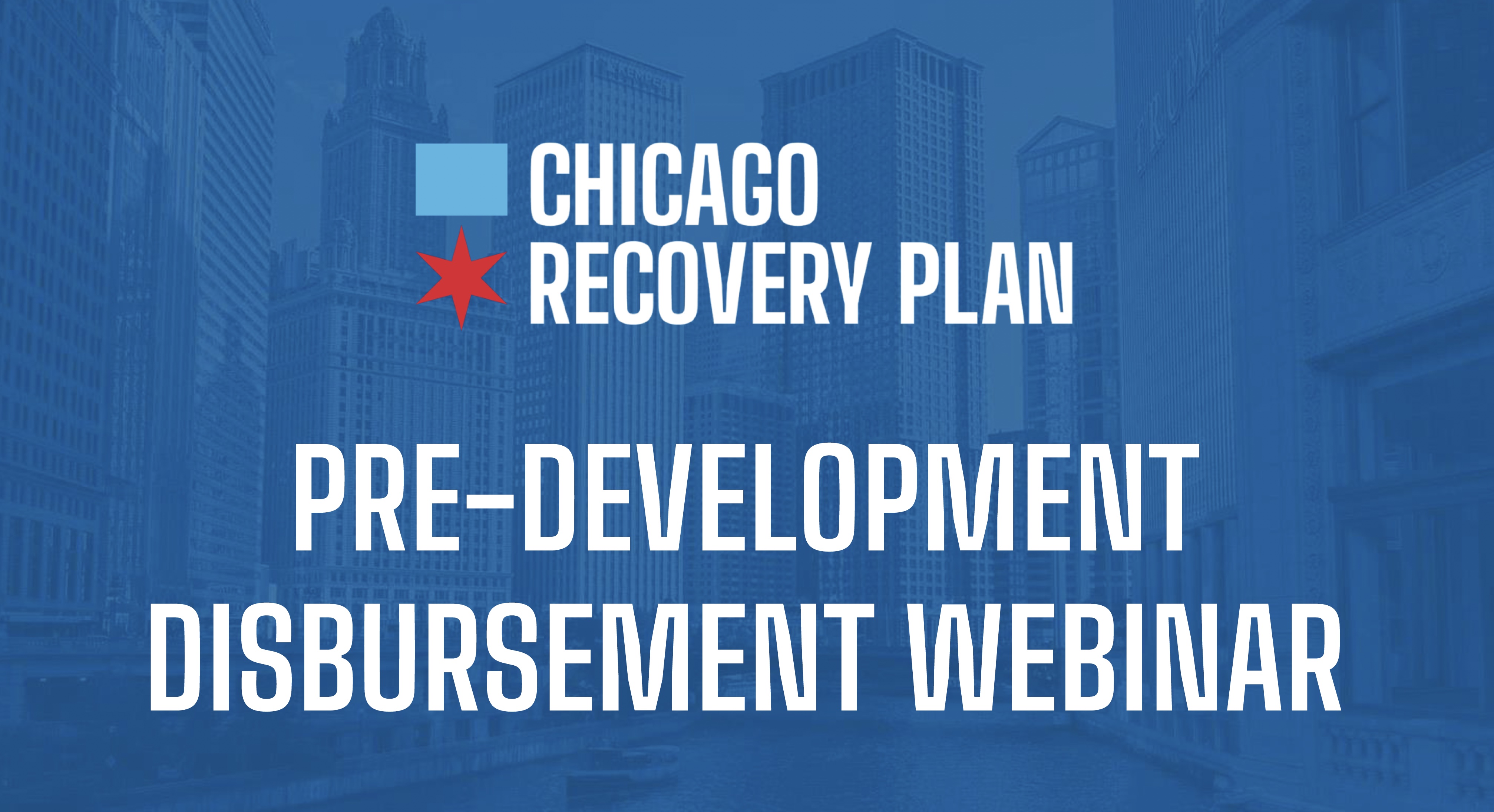 Graphic reads: Pre-development Disbursement Webinar 